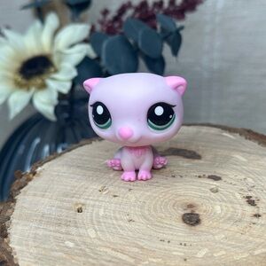 LPS Littlest Pet Shop #7 Pink Otter Toy Animal